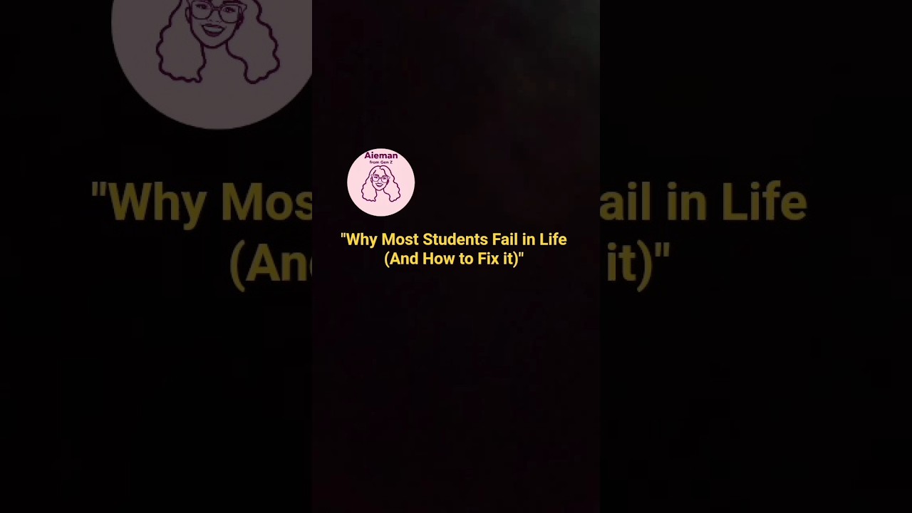 Why Most Students Fail in Life (And How to Fix It). #studywell #studysuccess #genz #viral #shorts