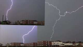 EPIC STORM & LIGHTNING STRIKES OVER BLACKPOOL  12:6:23 ⚡⚡⚡