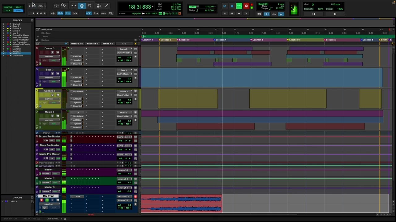 "Ambient Emotive Alternative Trap" Analog Pro Tools Mixdown