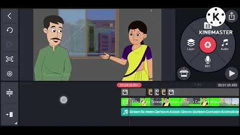 How to make cartoon Animation video on  Android phone {KineMaster}