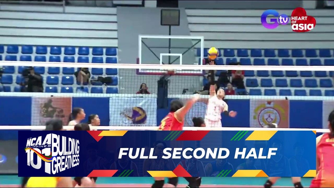 FULL SECOND HALF - San Beda Lady Red Spikers vs SSC-R Lady Stags | NCAA Season 101