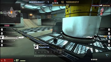 CS:GO P90 1v5 Clutch Ace!