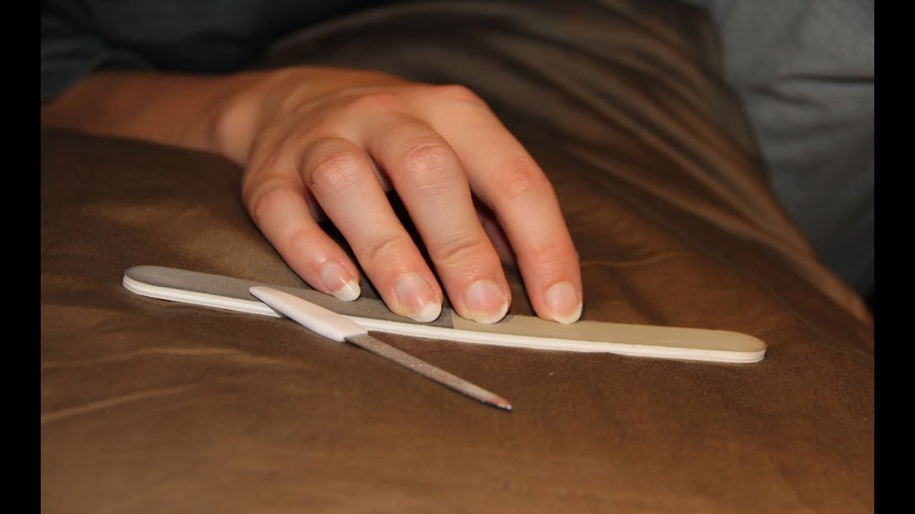 4 Different Nail Filing sounds - Stereo 3D Binaural ASMR