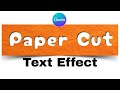 How to Make Paper Cut Text Effect in Canva | Realistic Hollow Typography