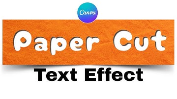 How to Make Paper Cut Text Effect in Canva | Realistic Hollow Typography