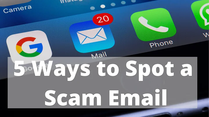 5 Ways to Spot a Scam Email
