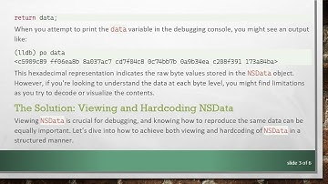 How to View and Hardcode Data Stored in NSData for Your iOS App