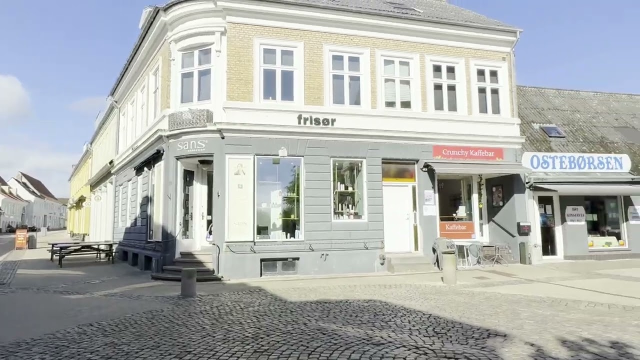 ☀️ Early Morning Spring Walk in Nykøbing Sjælland   Quiet Streets & Hidden Passages   ASMR walk