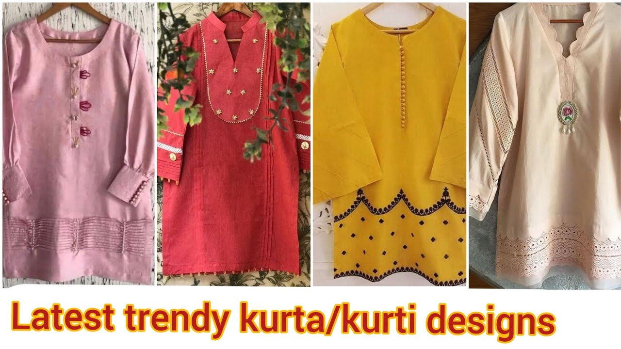 stylish short kurti girls wear