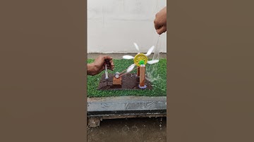 Wind turbine #scienceproject #science #school #waterturbine #freeenergy #fan #project #arduinouno