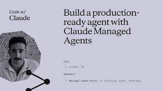 Build a production-ready agent with Claude Managed Agents