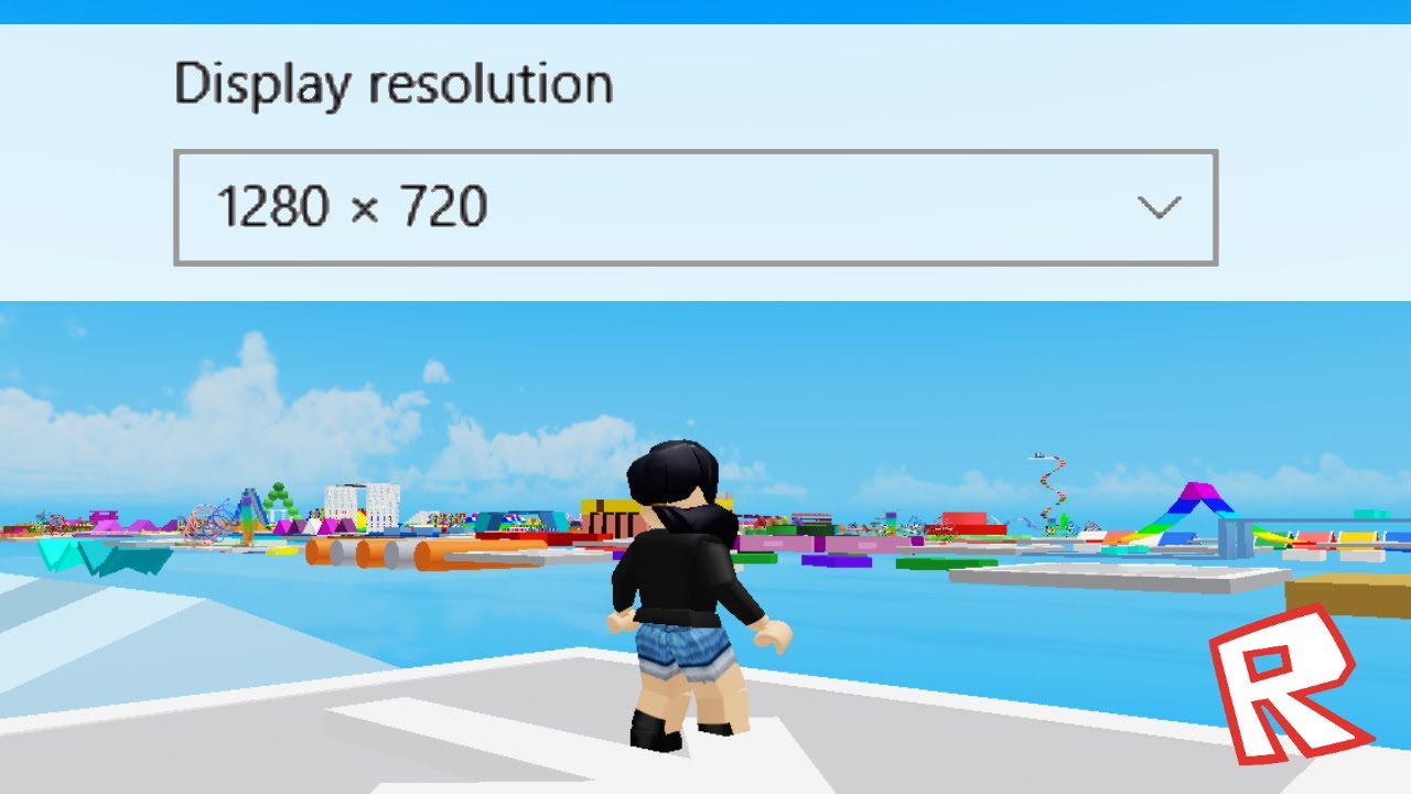 Roblox Tip Less Lag Better Framerate With Resolution Settings Youtube - how to change the roblox resolution in game