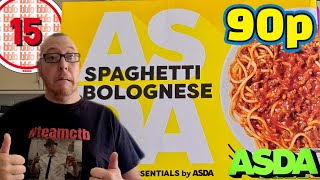 I Took 6 Minutes Off The Cooking Time Asdas Just Essentials Spaghetti Bolognese 90P Review