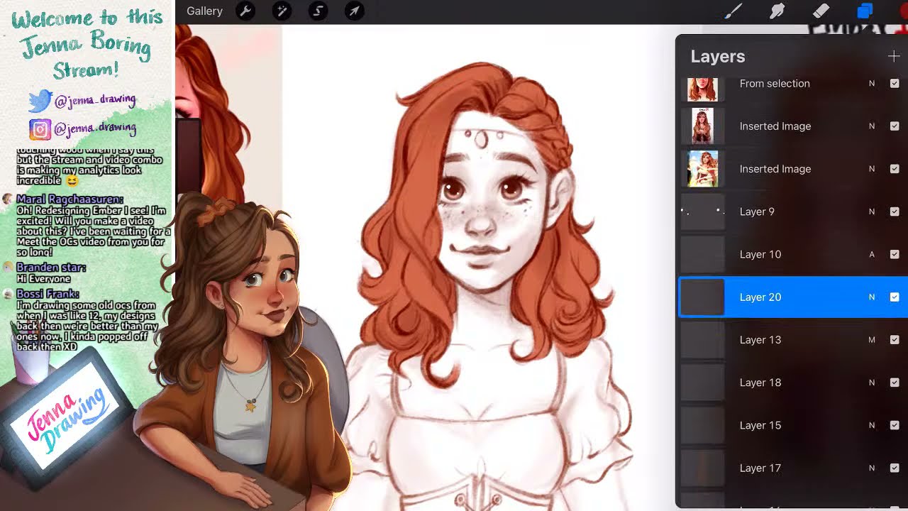 Redesigning old OCs! (PART 1 - Ember) 🎨✨🔴LIVESTREAM🔴