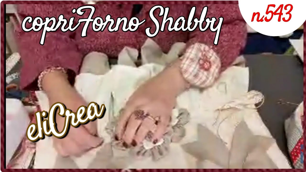 copriforno Shabby progetto elicrea n543 cucito creativo