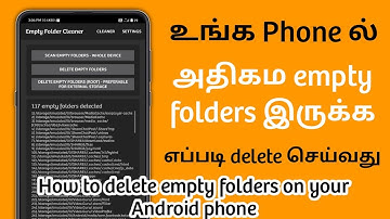 How to delete empty folders on your Android phone in Tamil