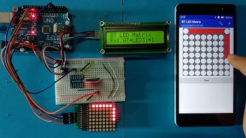 Arduino bluetooth led matrix demo