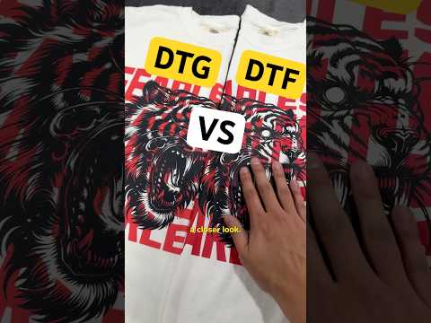 DTG vs DTF: Which print is better? #shorts #printing #printful #quality