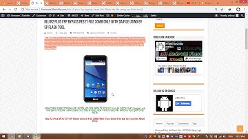 Blu R2 Plus FRP Unlock Solution With SP Flash Tool With 30MB File Easy Work Solution