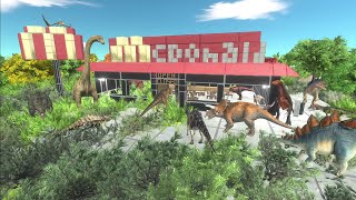 McDonald's in a dinosaur world. Come for the burgers! | Animal Revolt Battle Simulator screenshot 5