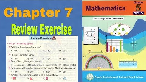 Class 5 Math | Chapter 7 | Review Exercise  | Geometry | Ilmi darasgah