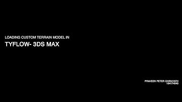 Importing custom Terrain model to Tyflow in 3DSMAX