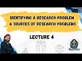 Identifying a Research Problem & Sources of Research Problems in Hindi | Lecture 4