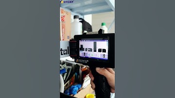 How to Print Customized Logo on the Coated Metal by CYCJET Portable Handle Smart I Inkjet Printer