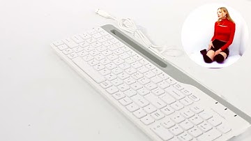 НИКС Компьютерный Супермаркет: видео про Клавиатура A4Tech FSTyler FK25 WHITE Проводная #1