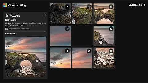 AI Solves Microsoft Bing Slide Puzzle  (ASMR)