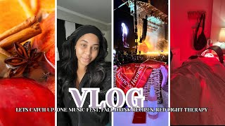 Vlog Lets Catch Up, One Music Fest, Fall Drink Recipe, Red Light Therapy Health Is Wealth.
