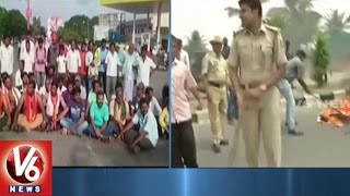 Cauvery Water Row | Bangalore - Mysore Highway Blocked | V6 News
