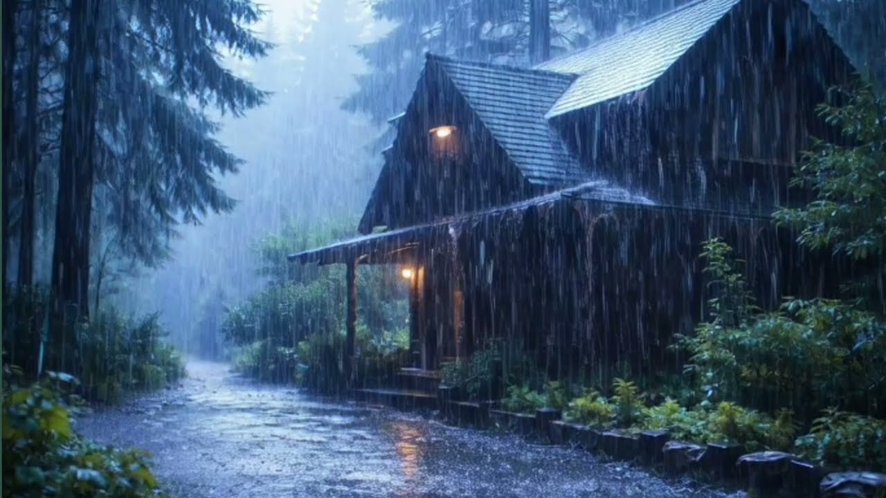 Barulho de chuva para dormir,  relaxation. Vídeo relaxante 