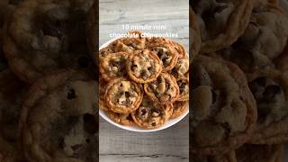 10 minute chocolate chip cookies! #easyrecipe #cookies
