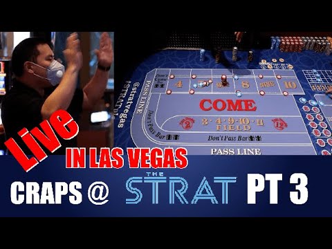 Live Craps At The Strat In Las Vegas - Part 3 - The Double Tap Grinders