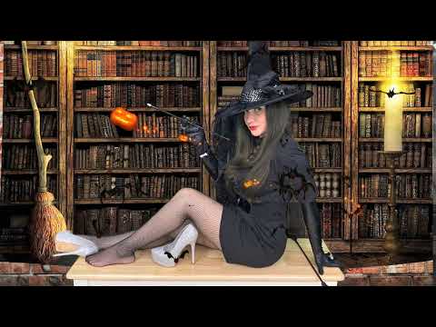 ASMR Pantyhose and Leather Sounds- Witch/Dominatrix English/Español  Premiering tonight @ 8pm EST