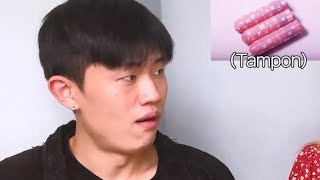 [AMWF]Boyfriend reacts to things only girls understand *POOR BOY*