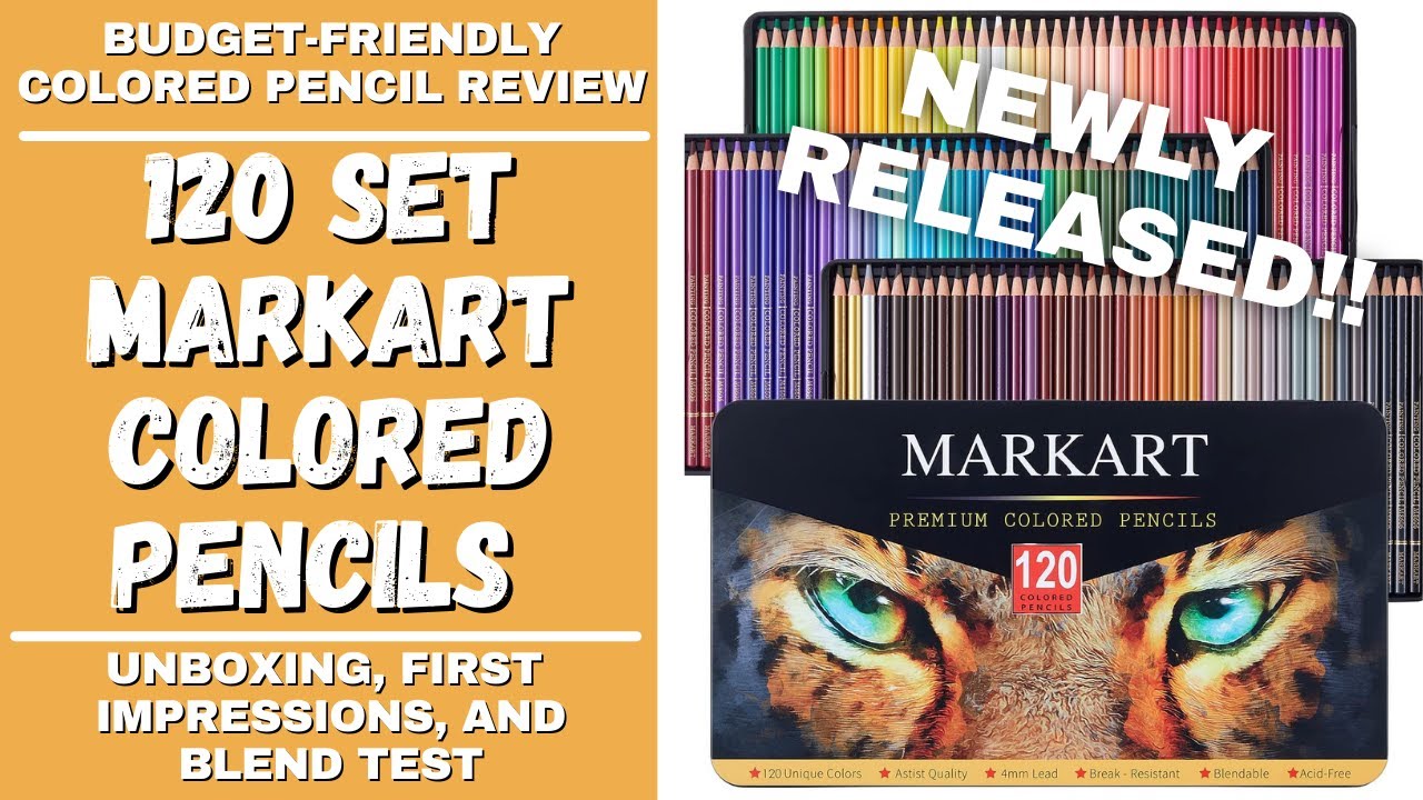 MARKART 120 Count Colored Pencils for Adult Coloring Books, Soft