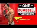 5 Min ONE Dumbbell Only At Home Tricep Workout (Workouts With ONE Dumbbell) | Triceps Workout