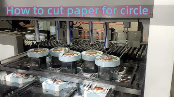 Intelligent paper circle cutting and stripping machine //paper plate circle cutting machine