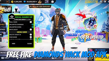FREE FIRE NEW DIAMOND HACK || FF NEW MOD MENU APK || UNLIMITED DIAMOND SCRIPT