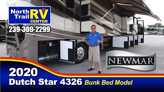 Newmar 2020 Dutch Star 4326 Bunk Beds Motorhome