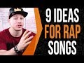 9 Rap Song Ideas (Using The Eminem Secrets To Success)