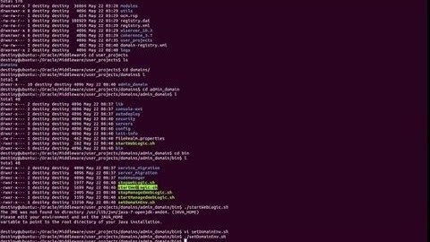 create weblogic domain linux command line (cli/console mode)