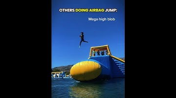 Others doing airbag jump vs dis guy ☠️ | #edit #airbag #newyork #usa