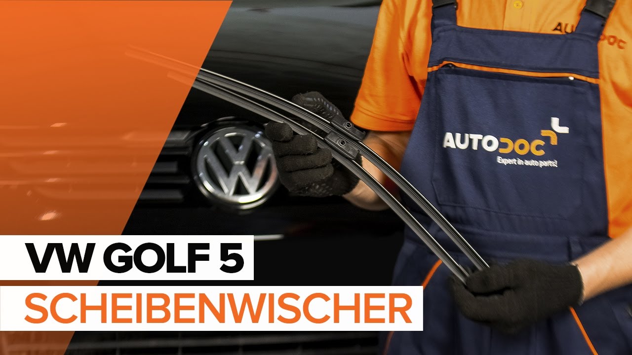 Scheibenwischer vorne / hinten wechseln - VW Golf 5 | Wartungsanleitung  Online
