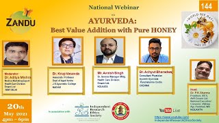 AYURVEDA: Best Value Addition with Pure HONEY --Zandu IRES National Webinar on BEE Day screenshot 5