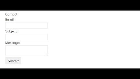 Simple Contact Form using Golang | Golang Form Beginners