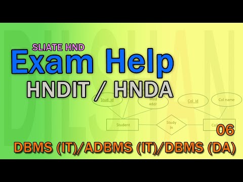 Database Management Systems | Exam help for HNDIT & HNDA | 06 | ER Diagrams (Relationships)