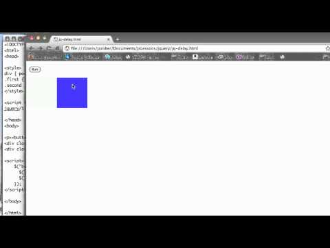 JS 4U 107: The delay() function in JQuery